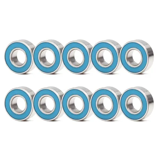 MR115-2RS Ball Bearing 5X11X4mm Precision 10PCS. High-precision bearings for smooth rotation. Ideal for machinery, equipment. Durable, reliable performance. Perfect replacement parts.