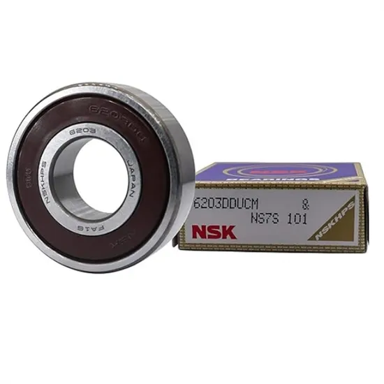 NSK-6203-2RS-6203-2RS-Zz-2z-C3-6203DDU-Made-in-Japan-17X40X12mm-Pressed-Steel-Cage-Deep-Groove-Ball-Bearings