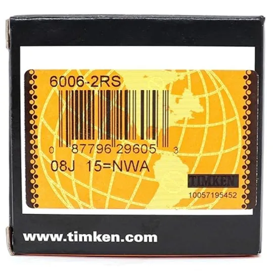 Timken-6006-2RS-Double-Rubber-Seal-Bearings-30X55X13mm-Pre-Lubricated-and-Stable-Performance-and-Cost-Effective-Deep-Groove-Ball-Bearing