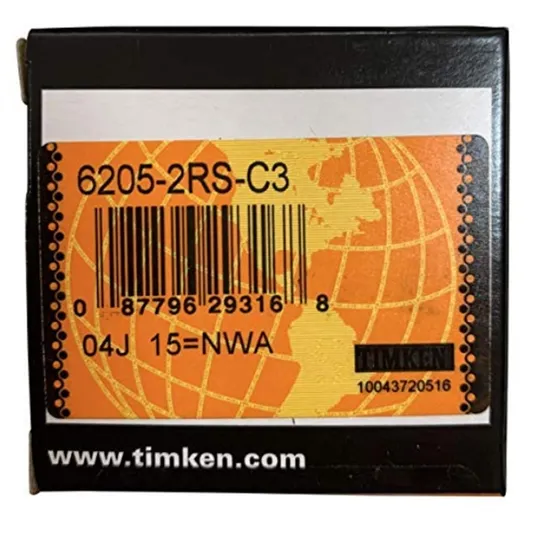 Timken-6205-2rsc3-6205-2RS-C3-Double-Rubber-Seal-Bearings-25X52X15mm-Pre-Lubricated-and-Stable-Performance-and-Cost-Effective-Deep-Groove-Ball-Bearing