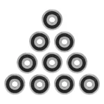 Zju 10PCS 6300RS Deep Groove Ball Rolling Bearing 6300-RS 6300RS 10 * 35 * 11mm 10 * 35 * 11 P6 C3 Bearing Steel Material - Deep Groove Ball Bearing