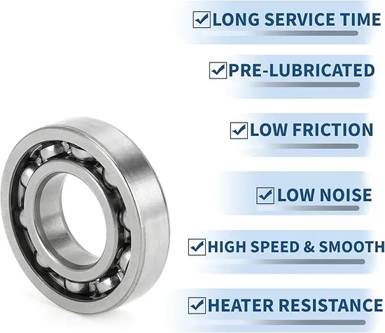 Zju-Bearing-2PCS-6016-2RS-Deep-Groove-Ball-Bearings-Double-Sealed-Bearings-High-Carbon-Chromium-Bearing-Steel-Ball-Bearings