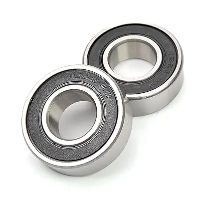 6016-2RS Deep Groove Ball Bearings 2PCS Double Sealed Steel high-quality bearings with double seal for durability suitable for various machinery applications ensuring smooth operation and long service life