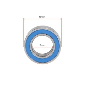 Mr95-2RS Bearings 5X9X3mm Double Sealed Pre-Lubricated 10PCS. Compact 5x9x3mm size, double sealed for dust protection, pre-lubricated for smooth operation. Ideal for small machinery, RC models, precision equipment. Durable and ready to use.